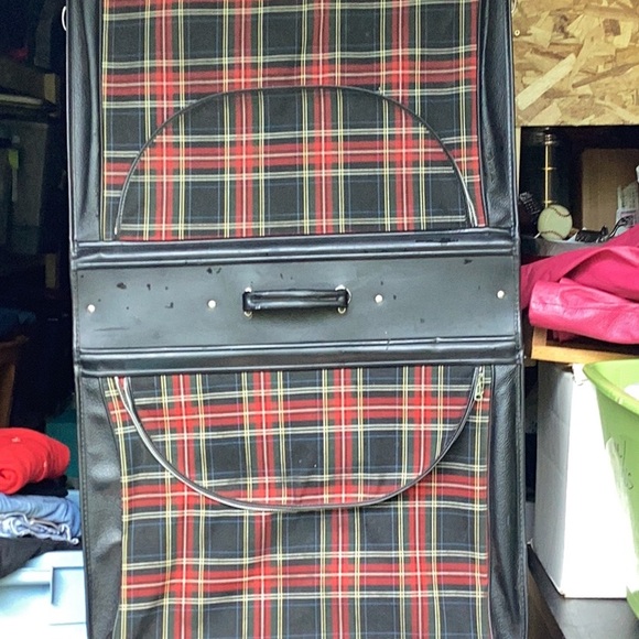 🏴󠁧󠁢󠁳󠁣󠁴󠁿 Vintage SCOTCH PLAID Garment Bag GORGEOUS VINTAGE CONDITION - Picture 2 of 16